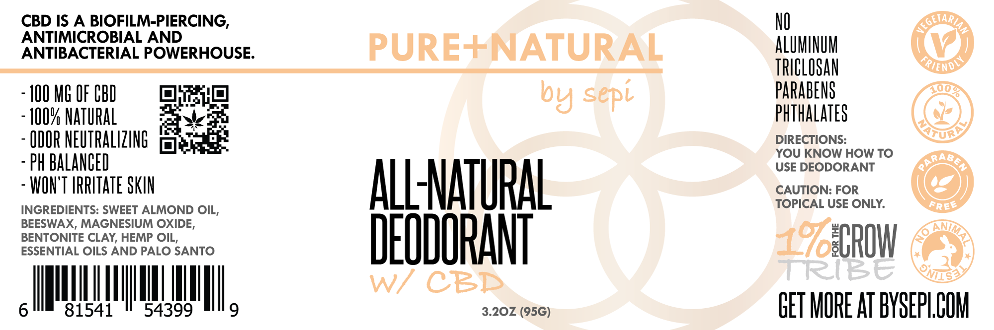 CBD All-Natural Deodorant
